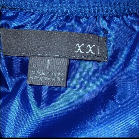 FOREVER 21 XXI ROYAL BLUE STRAPLESS DRESS SZ.1 EUC - Picture 5 of 6